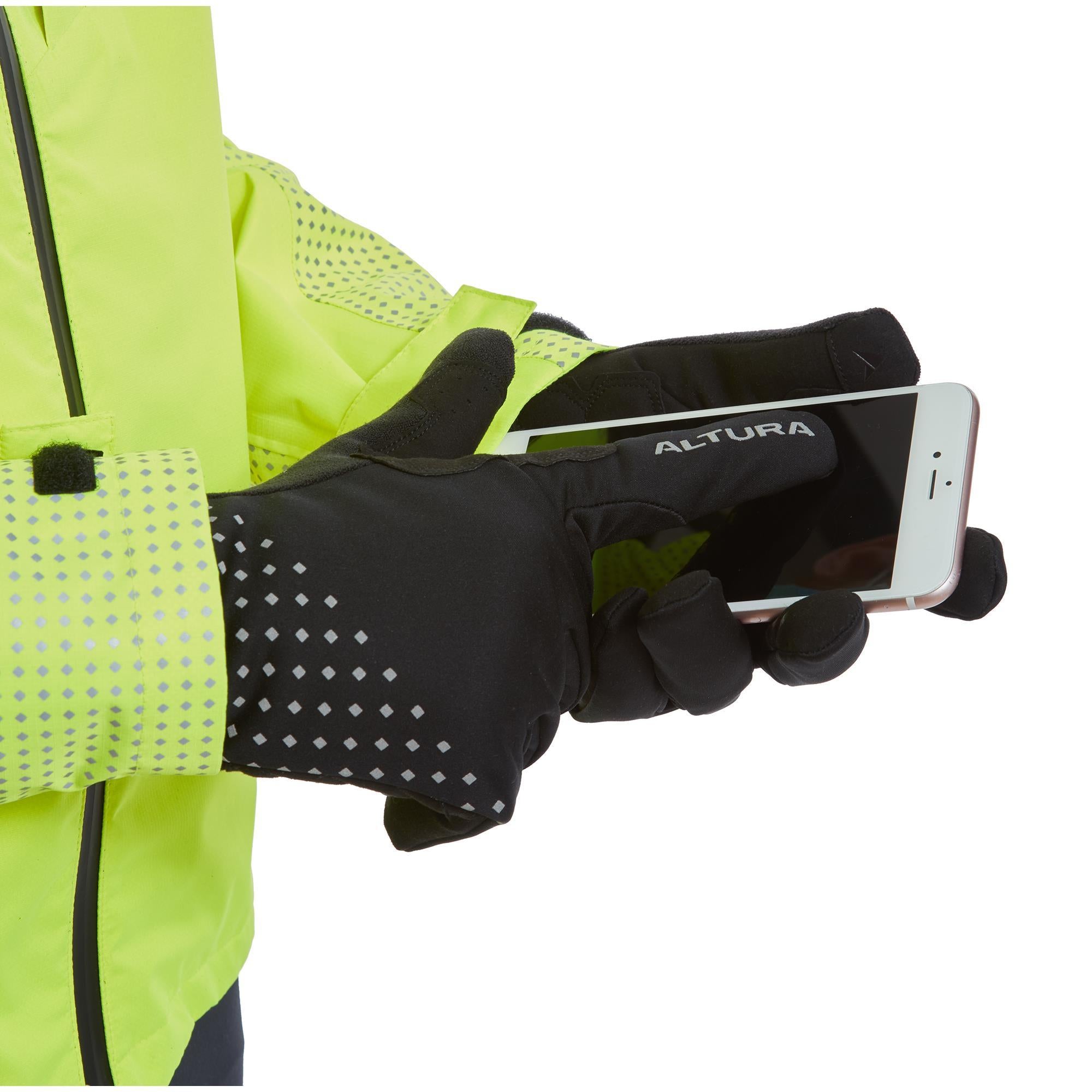 Nightvision Unisex Waterproof Insulated Cycling Gloves Altura